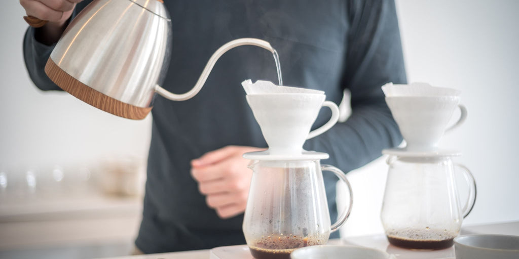 image showing the proper ratio of water to coffee