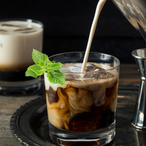 a cocktail made with coffee and bourbon